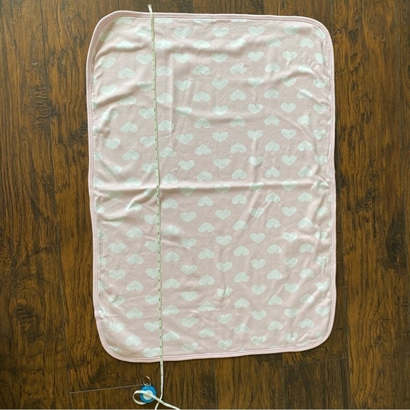 Pink Hearts Baby Blanket - Picture 3 of 5